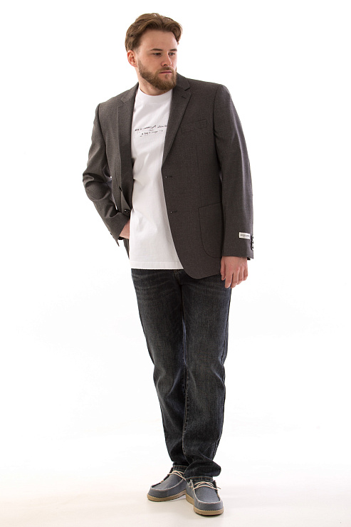 CHEERDUCK/2C87 26244-19 СЕРЫЙ Пиджак мужской CHEERDUCK цвет Серый