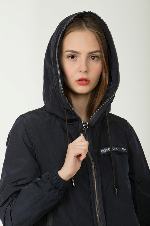 TOWMY 2355 ТЕМН. СИН. Ветровка женская TOWMY цвет Синий