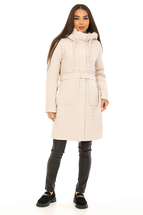 TOWMY 6218 БЕЖЕВЫЙ Плащ женский TOWMY цвет Молочный