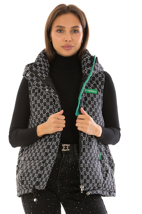 CHEERDUCK/2C22 7080 ЧЕРНЫЙ Жилет женский CHEERDUCK цвет Черный