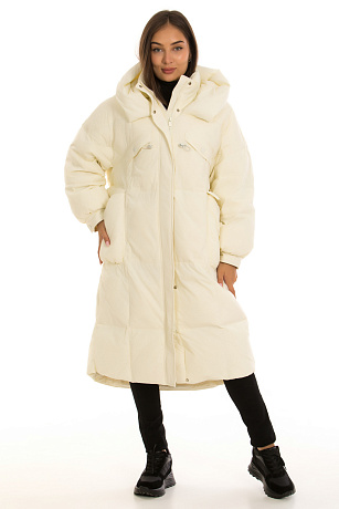 CHEERDUCK/YA 9508 МОЛОЧНЫЙ Пуховик женский CHEERDUCK цвет Молочный