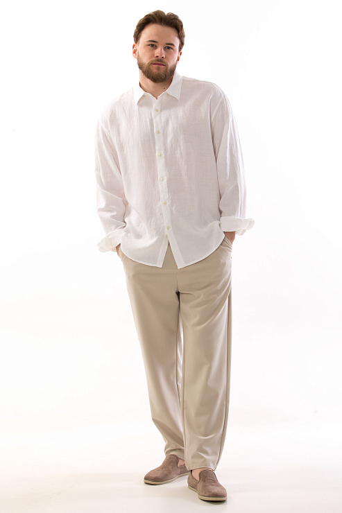 CHEERDUCK/4070 8127 БЕЛЫЙ Рубашка мужская CHEERDUCK цвет Белый