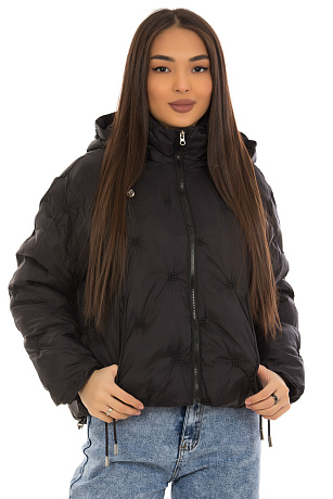 CHEERDUCK/B57 A9915 ЧЕРНЫЙ Куртка женская CHEERDUCK цвет Черный