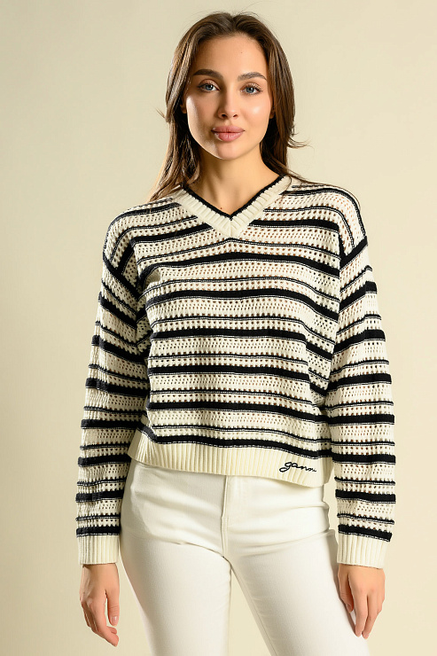 BELLABOA 200-41 БЕЛ/ЧЕРНЫЙ Кофта женская BELLABOA цвет Белый