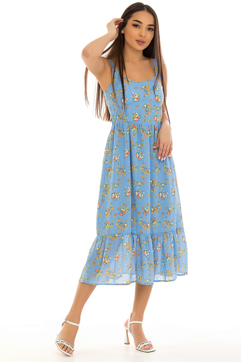 CHEERDUCK/2C19 7331 ГОЛУБОЙ Сарафан  CHEERDUCK цвет Голубой