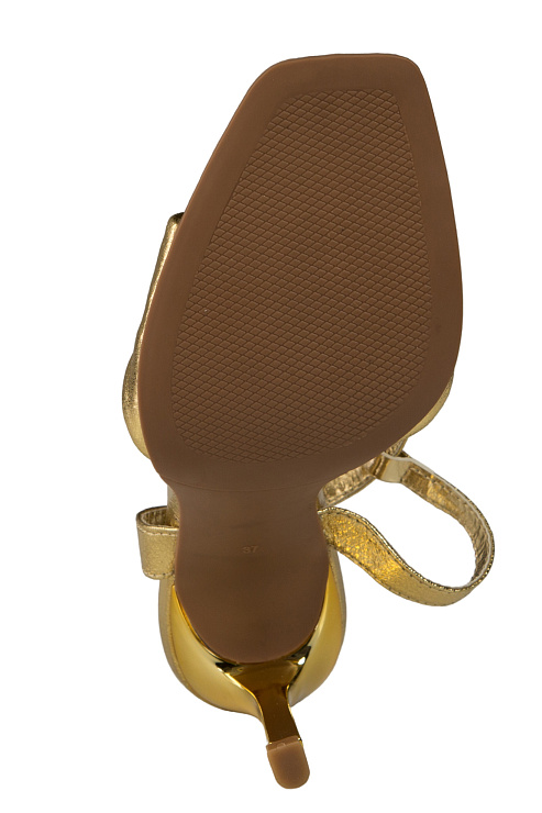 Босоножки на каблуке SERGIO MANCHOT цвет Золотой