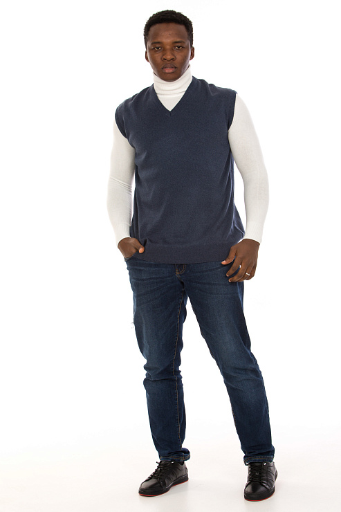 CHEERDUCK/BA 3761 СИНИЙ Жилет мужской CHEERDUCK цвет Синий