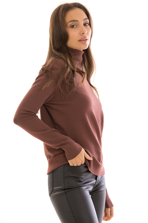 Fashion 3466 КОРИЧНЕВЫЙ Водолазка женская FASHION цвет Коричневый