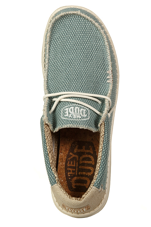 Мокасины HEYDUDE цвет Зеленый