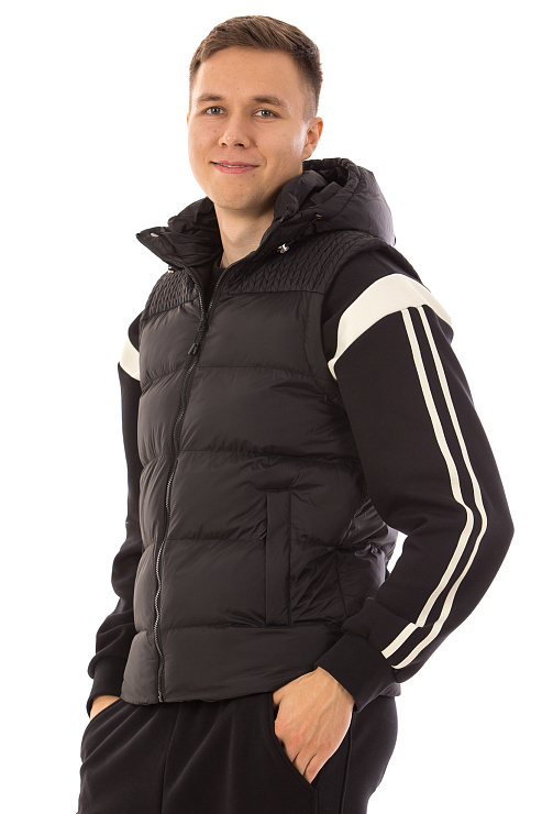 CHEERDUCK/2C62 3359 ЧЕРНЫЙ Жилет мужской CHEERDUCK цвет Черный