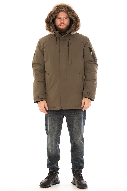 SHarK Force 7251072 КОРИЧНЕВЫЙ Пуховик мужской SHARK FORCE цвет Коричневый