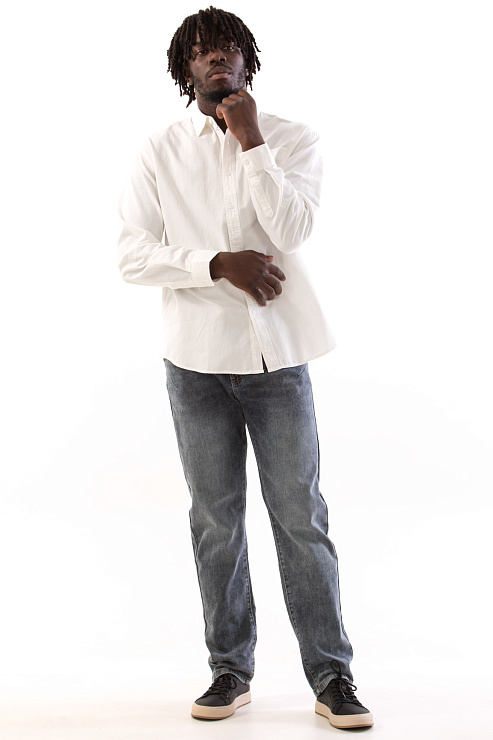 CHEERDUCK/4070 8076-1 БЕЛЫЙ Рубашка мужская CHEERDUCK цвет Белый