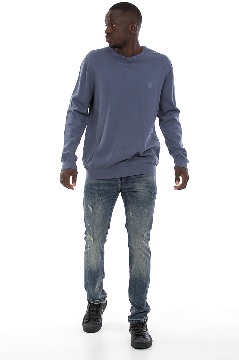 CHEER&DUCK/NIK 19118 СЕР.ГОЛУБ Джемпер мужской CHEERDUCK цвет Серый