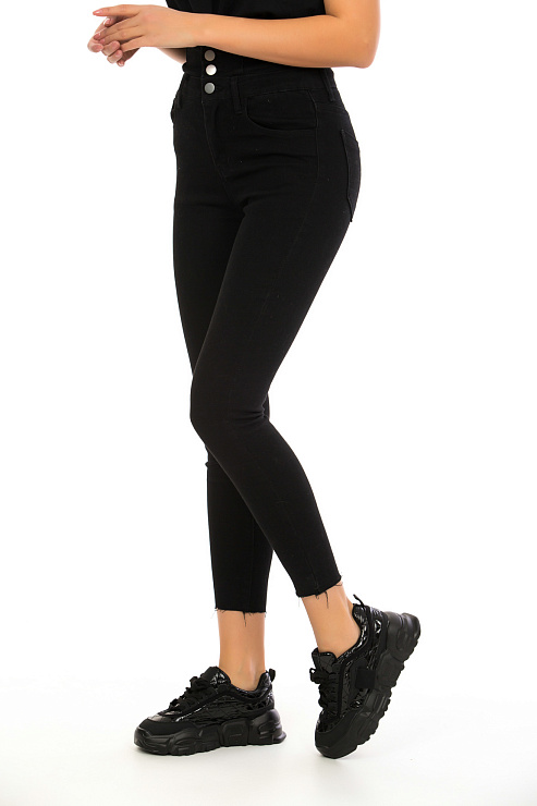CHEER&DUCK/Sy 6118 ЧЕРН. Джинсы женские CHEERDUCK цвет Черный