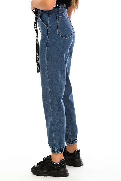 CHEER&DUCK/2025 5368 СИН. Джинсы женские CHEERDUCK цвет Синий