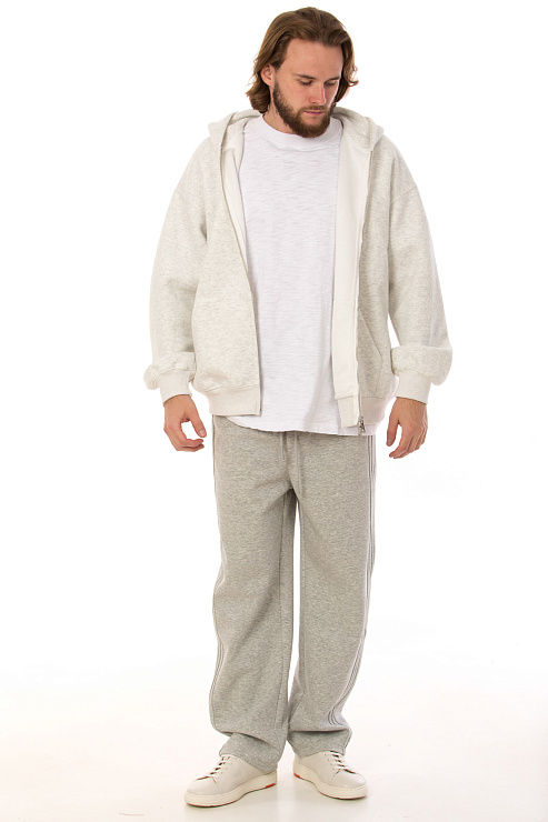 CHEERDUCK/4070 KS001 СВ. СЕРЫЙ Кофта мужская CHEERDUCK цвет Серый