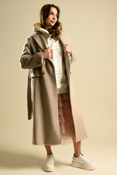 BELLABOA 111-30 СЕРЫЙ Пальто женское BELLABOA цвет Серый