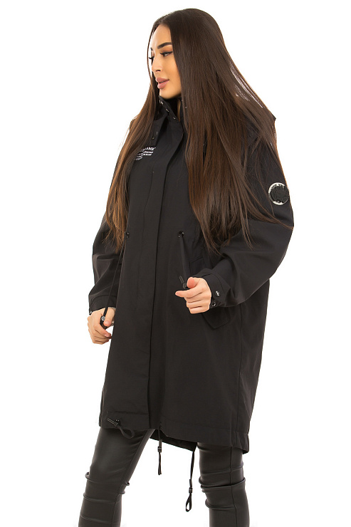 YIMOSIS 5301-1 ЧЕРНЫЙ Плащ женский YIMOSIS цвет Черный