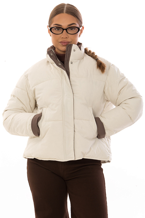 CHEERDUCK/2025 K209 БЕЖЕВЫЙ Куртка д/с CHEERDUCK цвет Бежевый