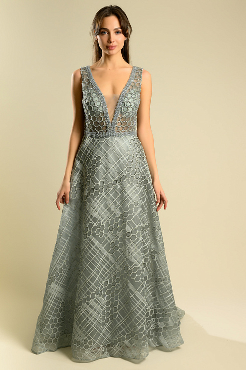 BELLABOA 1008 ГОЛУБОЙ Вечернее платье BELLABOA цвет Голубой