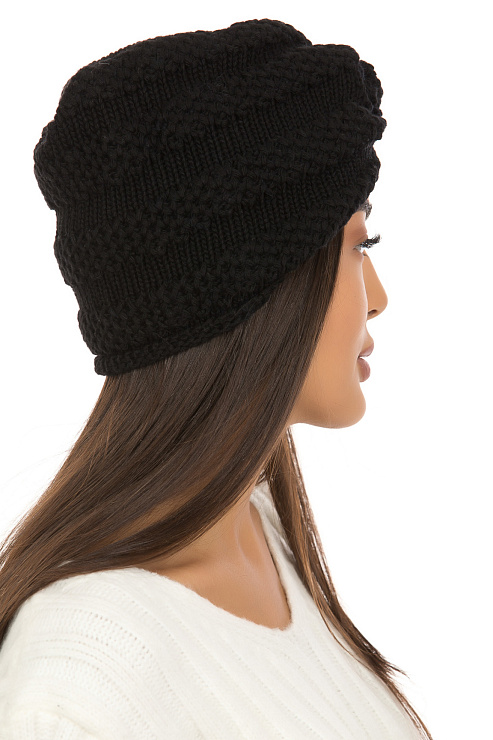 BALDININI L2B002MSCA0000 BLACK Шапка женская BALDININI цвет Черный