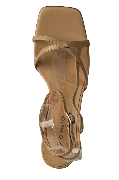 Босоножки на каблуке SERGIO MANCHOT цвет Бeжевый