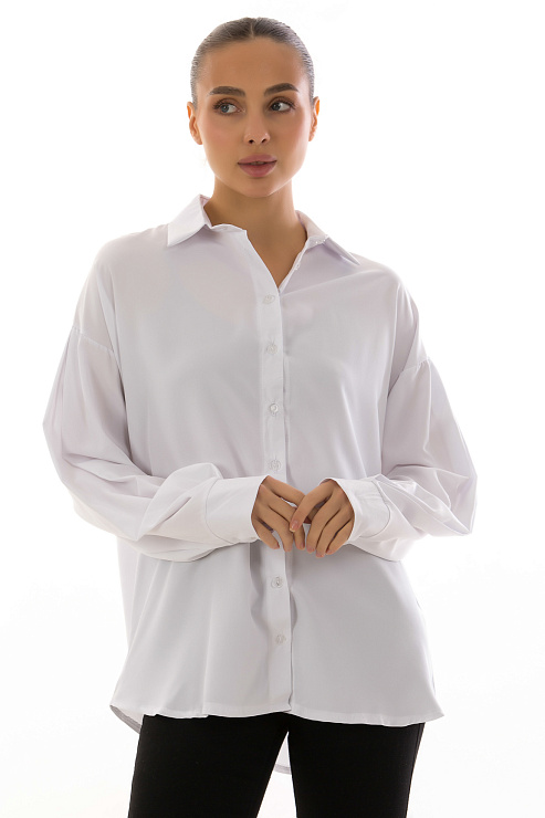 CHEERDUCK/FAH 0069 БЕЛЫЙ Рубашка женская CHEERDUCK цвет Белый