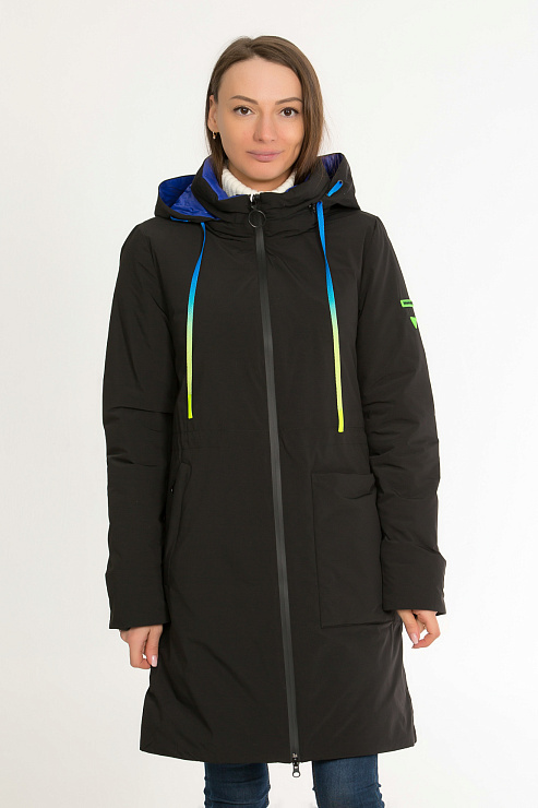 TOWMY 6075 ЧЕРН. Плащ женский TOWMY цвет Черный