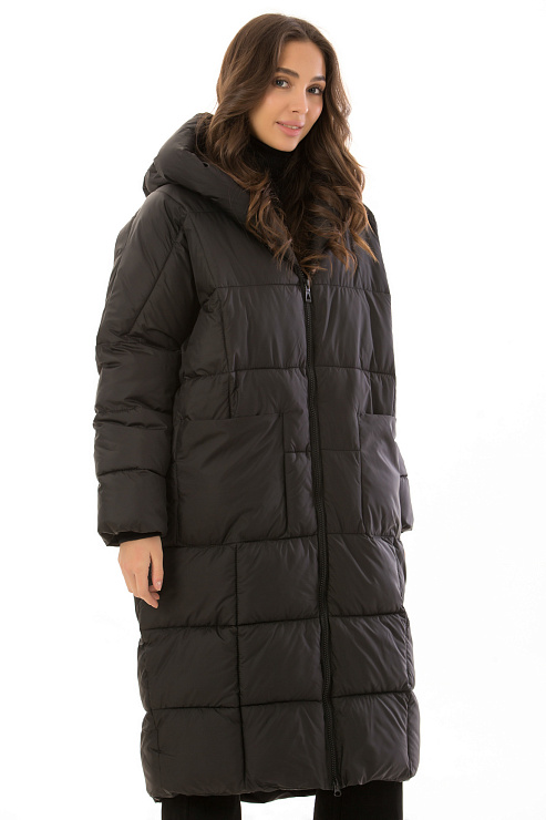 CHEERDUCK/MUD 04 ЧЕРНЫЙ Пуховик женский CHEERDUCK цвет Черный