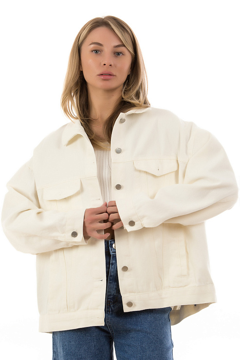 CHEERDUCK/2025 K1352 БЕЛЫЙ Куртка женская CHEERDUCK цвет Белый