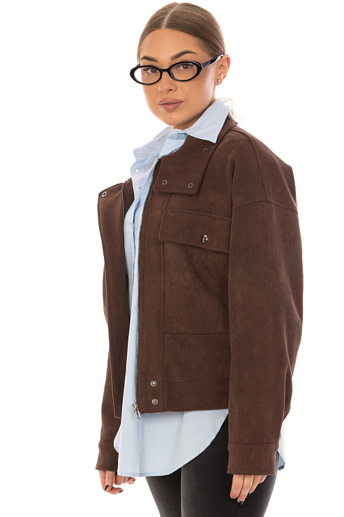 CHEERDUCK/2025 2660 КОРИЧНЕВЫЙ Куртка д/с CHEERDUCK цвет Коричневый