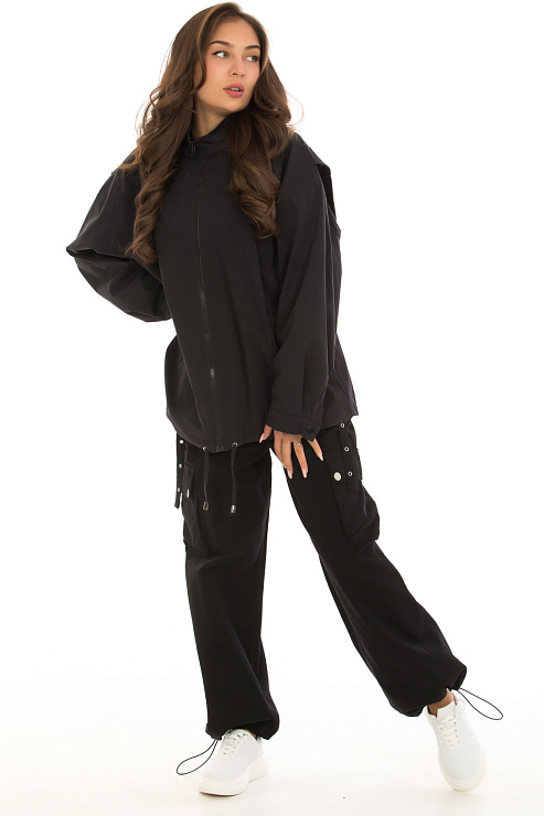 CHEERDUCK/5G143 6210 ЧЕРНЫЙ Ветровка женская CHEERDUCK цвет Черный