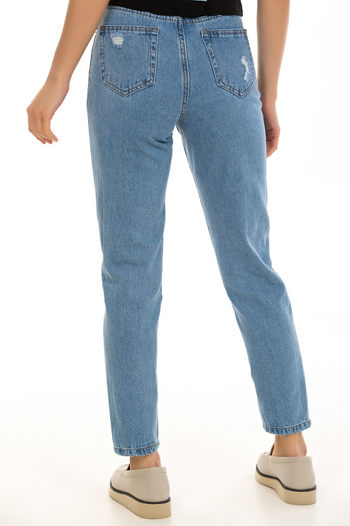 CHEERDUCK 6659 ГОЛУБОЙ Джинсы женские CHEERDUCK цвет Голубой