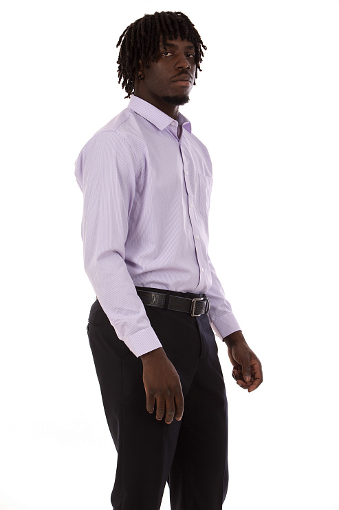 CHEERDUCK/2C87 3017 СИРЕНЕВЫЙ Рубашка мужская CHEERDUCK цвет Сиреневый