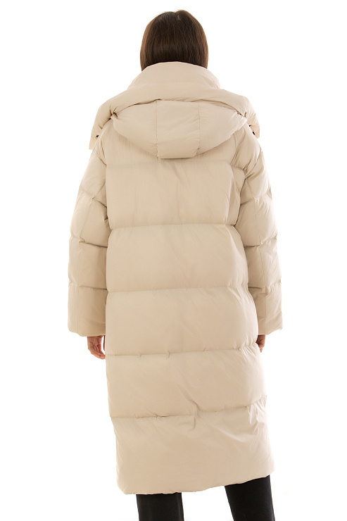 CHEERDUCK/5078 G-20 БЕЖЕВЫЙ Пуховик женский CHEERDUCK цвет Бежевый