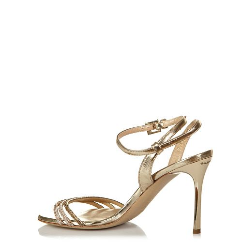 Босоножки на каблуке BALDININI цвет Золотой
