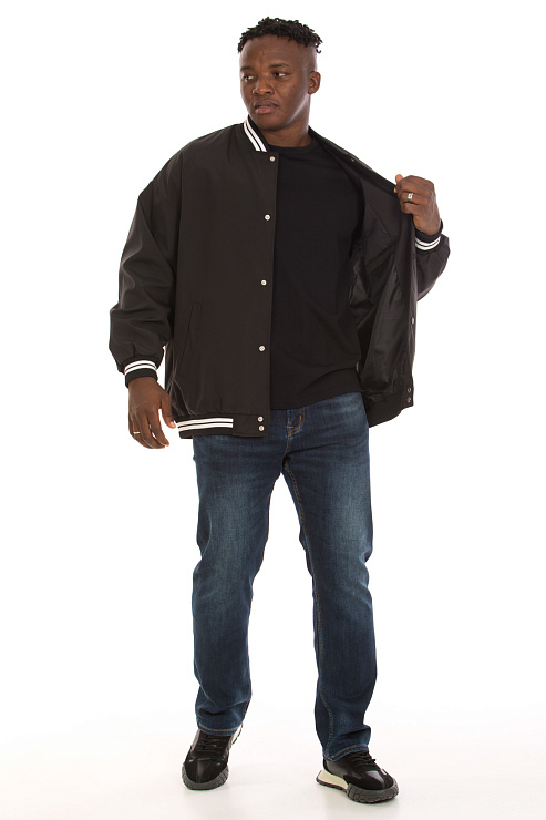 CHEERDUCK/GuaZ 7601 ЧЕРНЫЙ Бомбер мужской CHEERDUCK цвет Черный