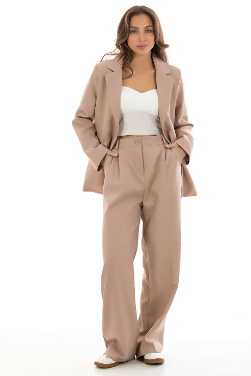 CHEERDUCK/VS К106 БЕЖЕВЫЙ Костюм классический CHEERDUCK цвет Бежевый