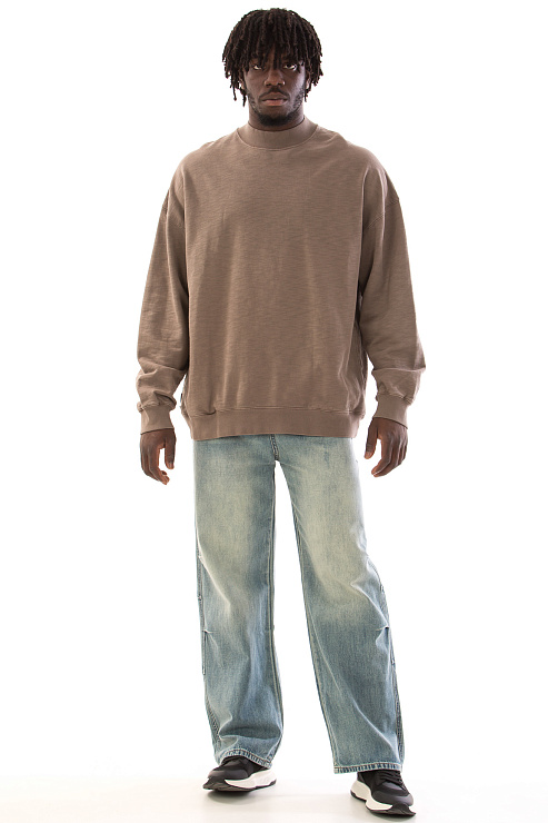 CHEERDUCK/4070 SW3207 КОРИЧНЕВЫЙ Свитшот мужской CHEERDUCK цвет Коричневый