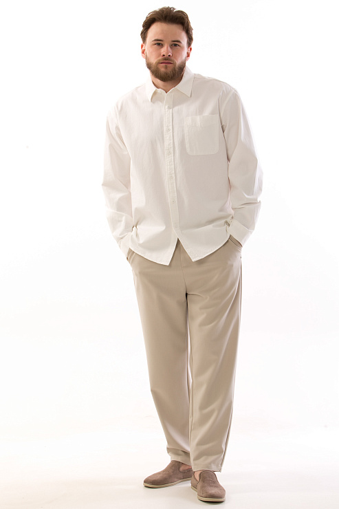 CHEERDUCK/4070 8101 БЕЛЫЙ Рубашка мужская CHEERDUCK цвет Белый