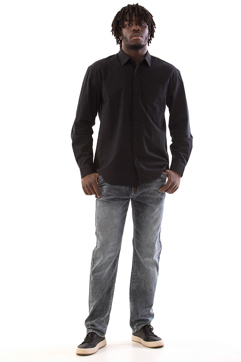 CHEERDUCK/4070 8076-1 ЧЕРНЫЙ Рубашка мужская CHEERDUCK цвет Черный