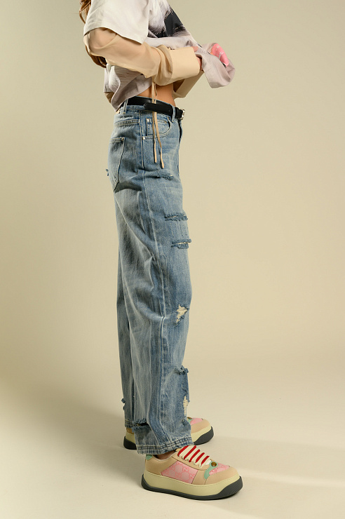 BELLABOA 111-226 СИНИЙ Джинсы женские BELLABOA цвет Синий