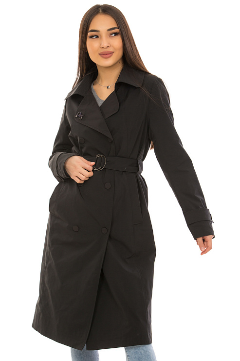 GRACE 718-1 ЧЕРН Плащ женский GRACE цвет Черный