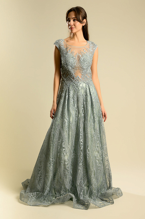 BELLABOA 1024 ГОЛУБОЙ Вечернее платье BELLABOA цвет Голубой