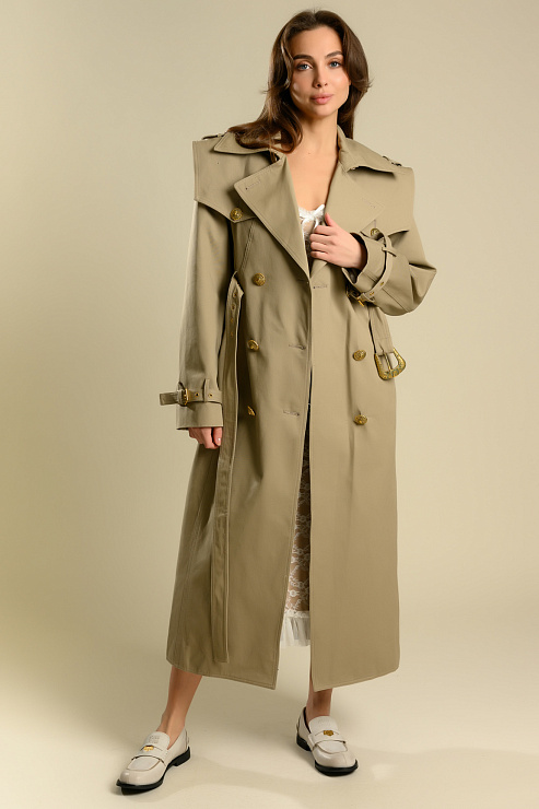 BELLABOA 111-186 БЕЖЕВЫЙ Тренч женский BELLABOA цвет Бежевый