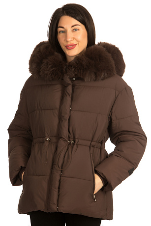 CHEERDUCK/2C22 902 КОРИЧНЕВЫЙ Куртка женская CHEERDUCK цвет Коричневый