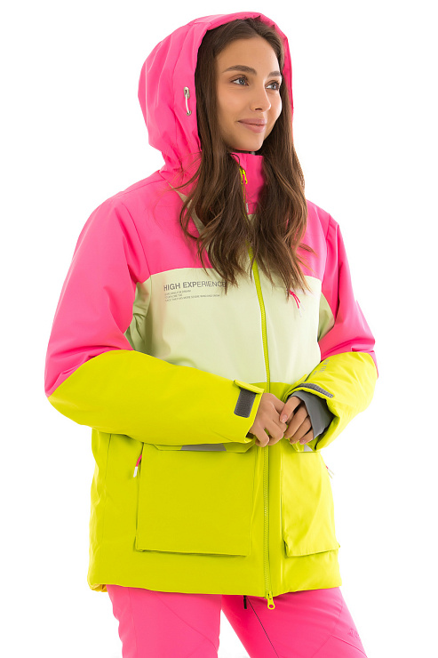 HIGH EXPERIENCE 64016 ЖЕЛТЫЙ Куртка горнолыжная женская HIGH EXPERIENCE цвет Желтый