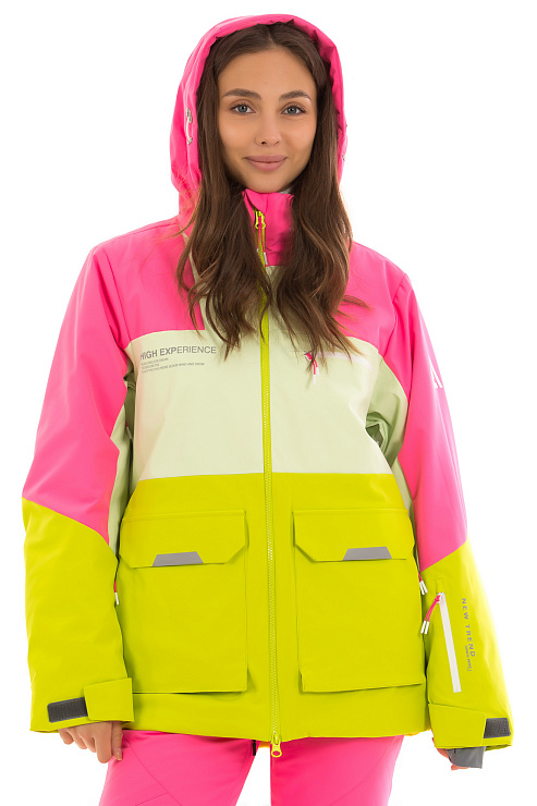 HIGH EXPERIENCE 64016 ЖЕЛТЫЙ Куртка горнолыжная женская HIGH EXPERIENCE цвет Желтый