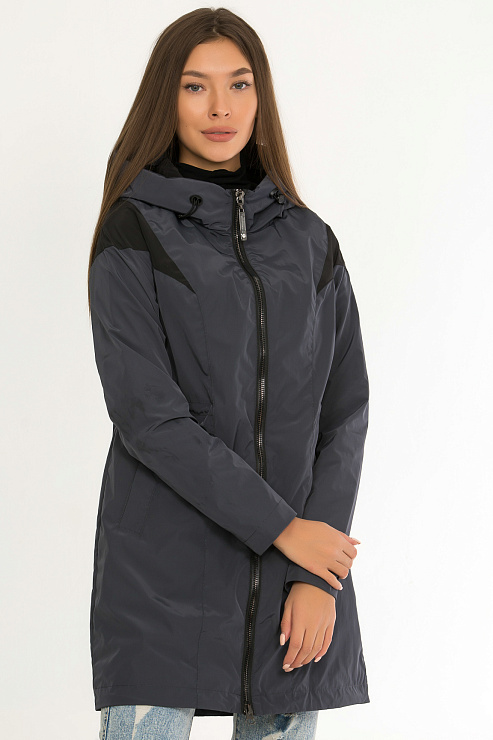 GRACE 1120 ТЕМН. СИН. Плащ женский GRACE цвет Синий