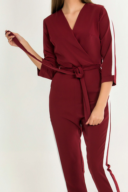 CHEER&DUCK/2C122 1017 БОРДО Комбинезон женский CHEERDUCK цвет Красный